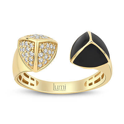 0,24 Karat Siyah Mineli Yüzük