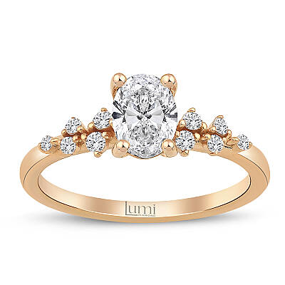 0,84 Karat Oval Pırlanta Vintage Tasarım Yüzük