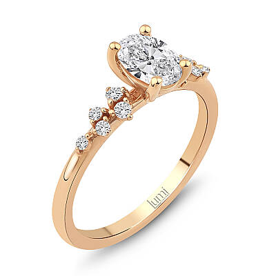 0,84 Karat Oval Pırlanta Vintage Tasarım Yüzük (1)