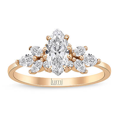 1,11 Karat Vintage Tasarım Markiz Pırlanta Yüzük